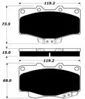 Porterfield Brake Pads for 1989 TOYOTA Pickup 4WD