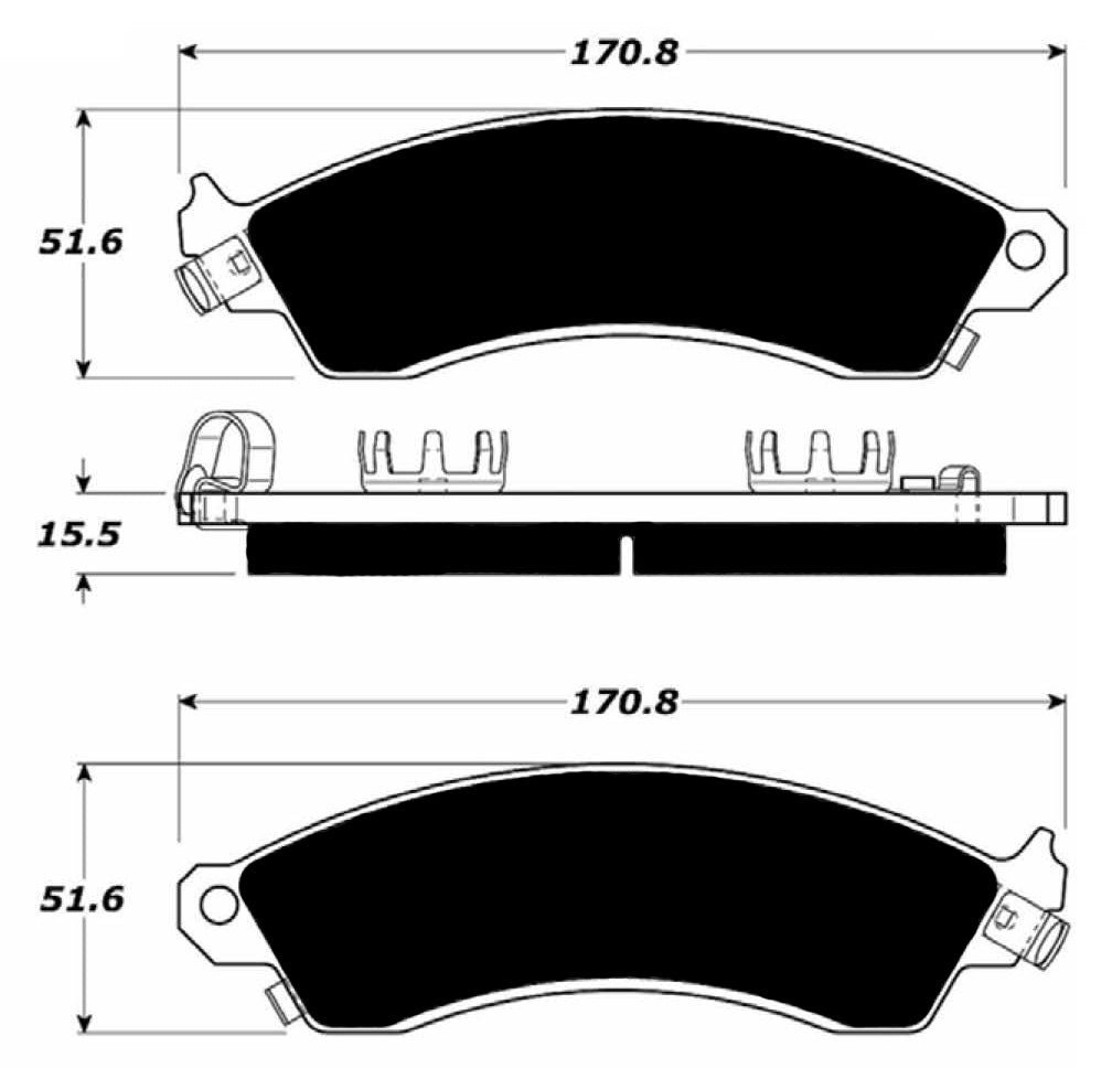 Porterfield Brake Pads for 1990 PONTIAC FIREBIRD Turbo