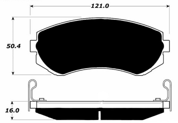 Porterfield Brake Pads for 1990 NISSAN 240sx w/o ABS