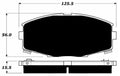 Porterfield Brake Pads for 1986 TOYOTA SUPRA