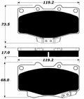 Porterfield Brake Pads for 2004 TOYOTA TACOMA 2WD 6 Lug