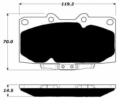 Porterfield Brake Pads for 1996 NISSAN 300ZX