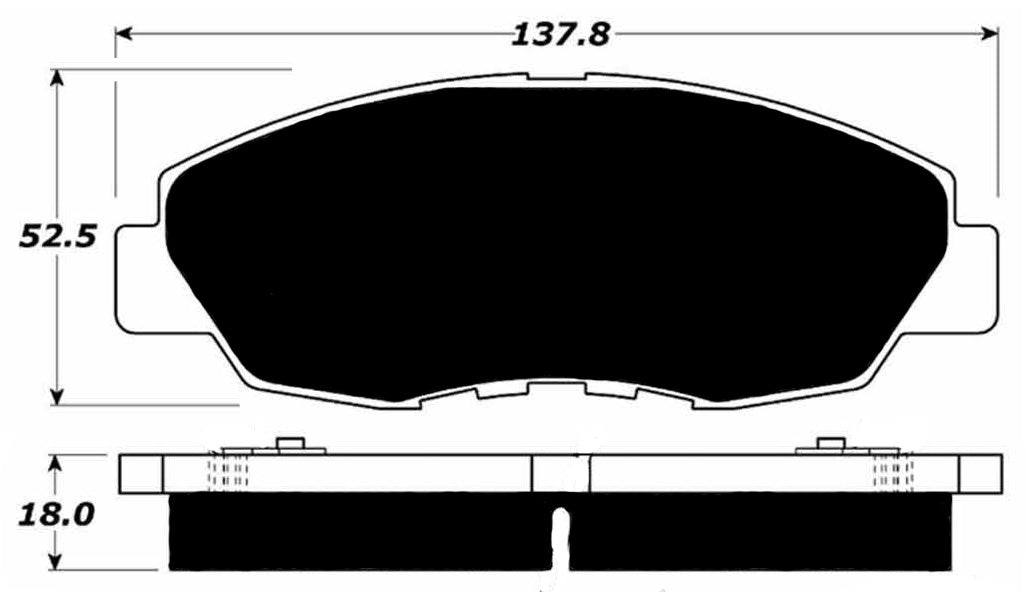Porterfield Brake Pads for 1994 HONDA ACCORD Coupe 4 Cyl EX