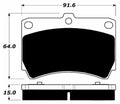 Porterfield Brake Pads for 1991 MAZDA PROTEGE 2WD SOHC Eng