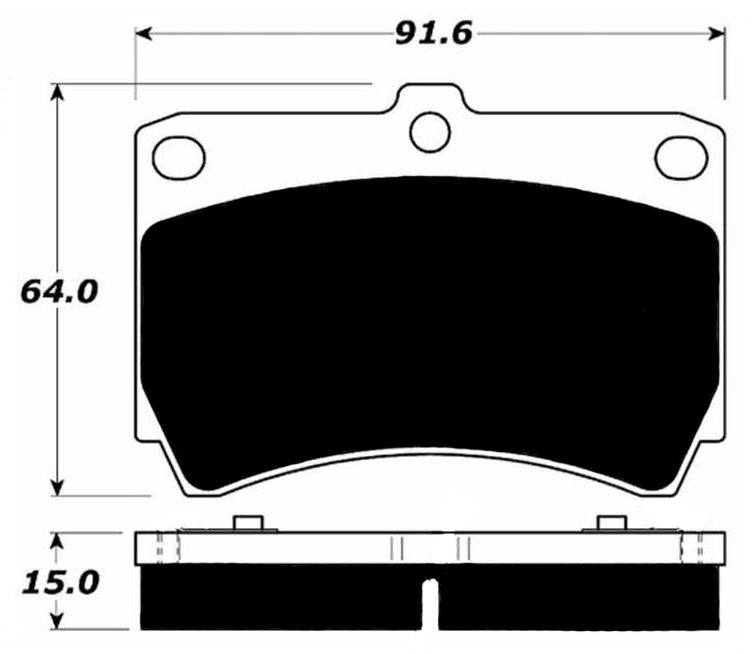 Porterfield Brake Pads for 1991 MAZDA PROTEGE 2WD SOHC Eng