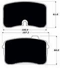 Porterfield Brake Pads for 1991 AUDI V8 Quattro ATE F/Caliper