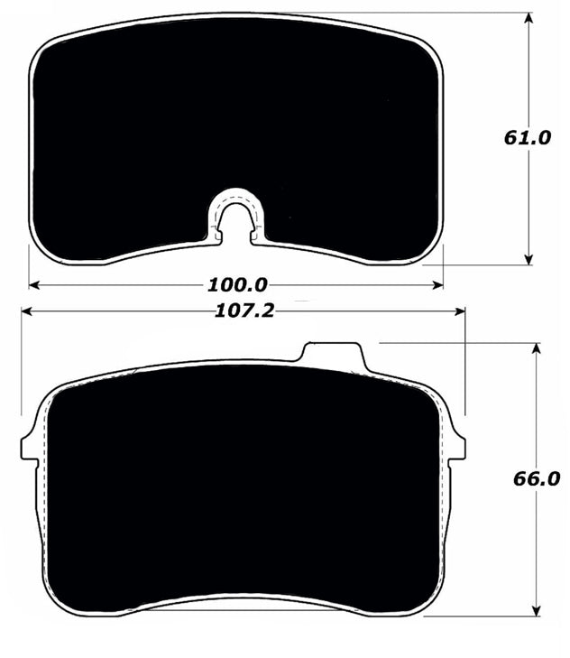 Porterfield Brake Pads for 1991 AUDI V8 Quattro ATE F/Caliper