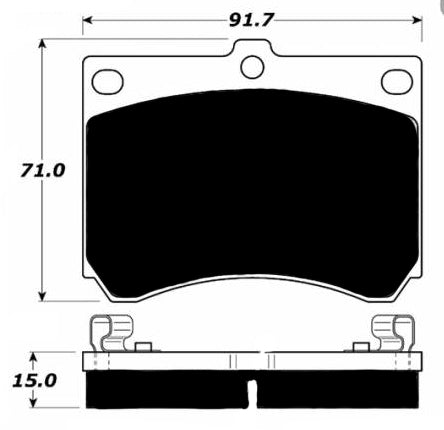 Porterfield Brake Pads for 1994 MAZDA MX-3 4 Cyl w/o ABS
