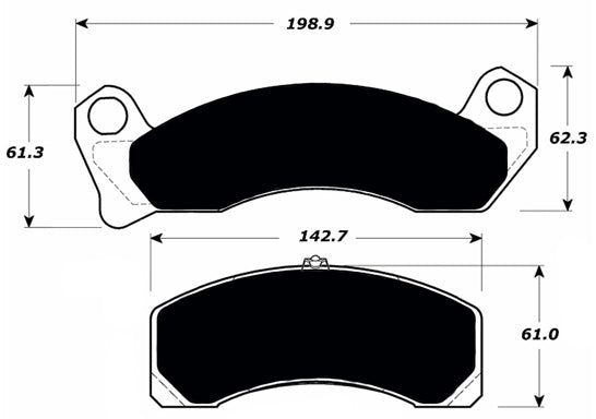 Porterfield Brake Pads for 1986 MERCURY MARQUIS Full Size Police