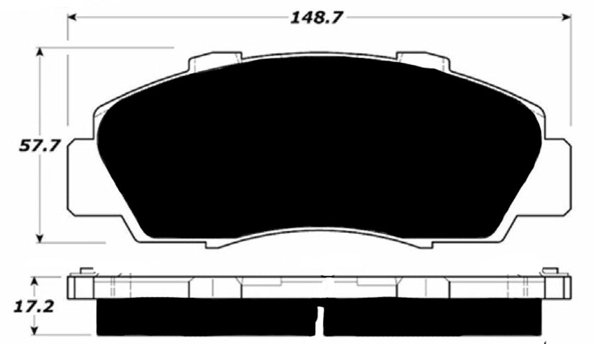 Porterfield Brake Pads for 1997 ACURA TL