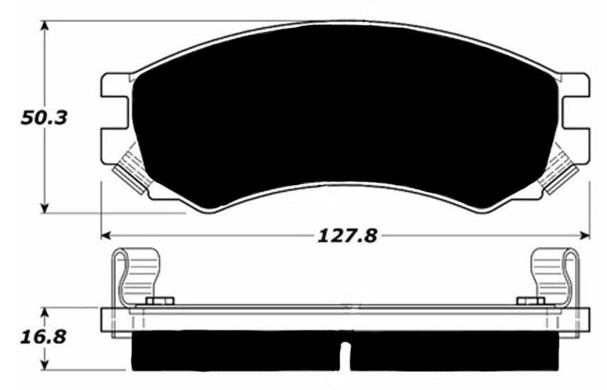 Porterfield Brake Pads for 1996 SATURN S SERIES - COUPE SC, SEDAN SL, W