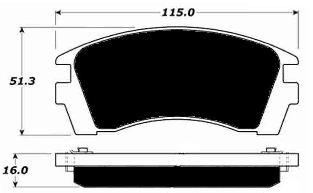 Porterfield Brake Pads for 1992 NISSAN NX Coupe 2.0L w/o ABS