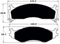 Porterfield Brake Pads for 1991 DODGE CARAVAN / GRAND CARAVAN FWD - 14
