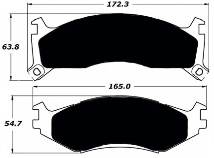 Porterfield Brake Pads for 1994 DODGE CARAVAN / GRAND CARAVAN FWD - 14