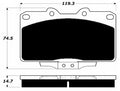 Porterfield Brake Pads for 1992 DODGE STEALTH 4WD
