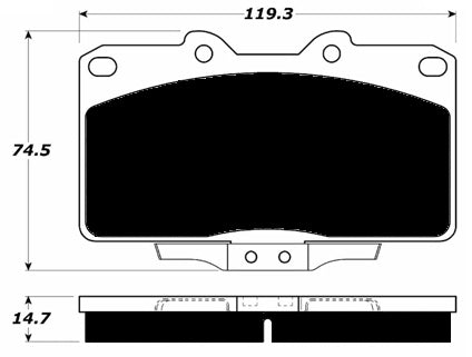 Porterfield Brake Pads for 1994 MITSUBISHI 3000 GT-VR4