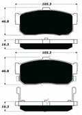 Porterfield Brake Pads for 1998 INFINITI G20