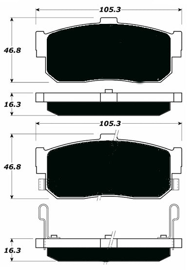Porterfield Brake Pads for 1998 INFINITI G20