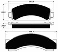 Porterfield Brake Pads for 1993 GMC C3500 2WD DRW Rear Disc