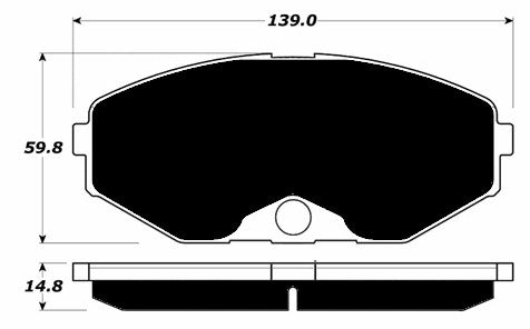 Porterfield Brake Pads for 1997 INFINITI J30