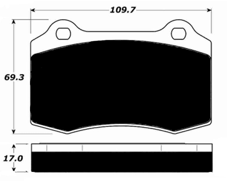 Porterfield Brake Pads for 1996 DODGE VIPER
