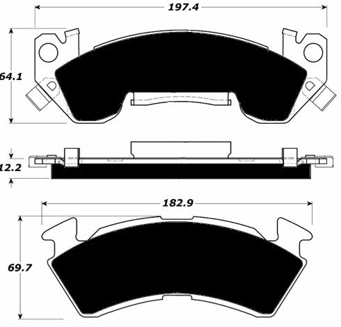 Porterfield Brake Pads for 1996 CHEVROLET IMPALA