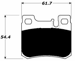 Porterfield Brake Pads for 1988 MERCEDES-BENZ 190E 2.6L w/ASR