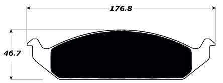 Porterfield Brake Pads for 1995 DODGE STRATUS Sedan w/Rear Drums