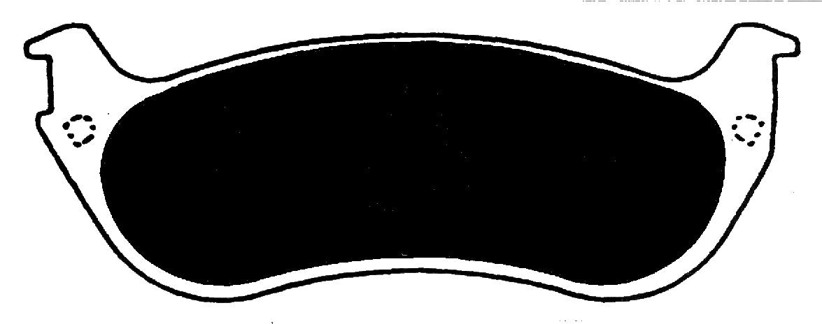 Porterfield Brake Pads for 1998 MERCURY GRAND MARQUIS - w/ Phenolic Pist