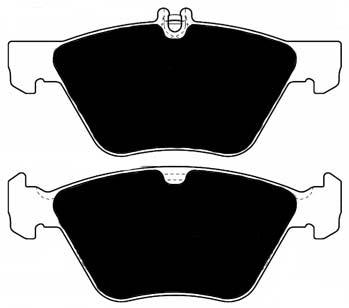 Porterfield Brake Pads for 2000 MERCEDES-BENZ CLK320