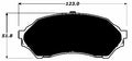 Porterfield Brake Pads for 2000 MAZDA PROTEGE 1.6L Eng