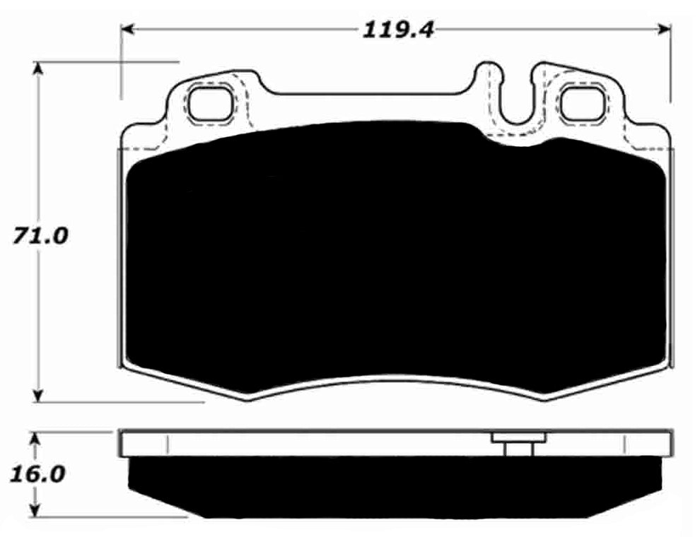 Porterfield Brake Pads for 1997 MERCEDES-BENZ SL600