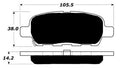 Porterfield Brake Pads for 2011 NISSAN SENTRA 2.5L Spec V