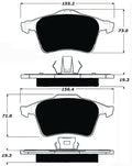 Porterfield Brake Pads for 2010 SAAB 9-3 Aero XWD 345mm F/Discs