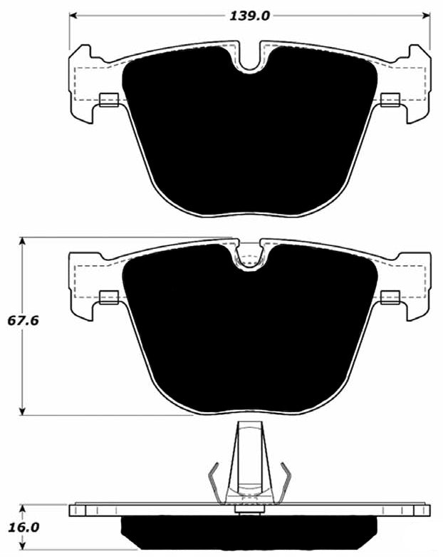 Porterfield Brake Pads for 2007 BMW ALPINA B7
