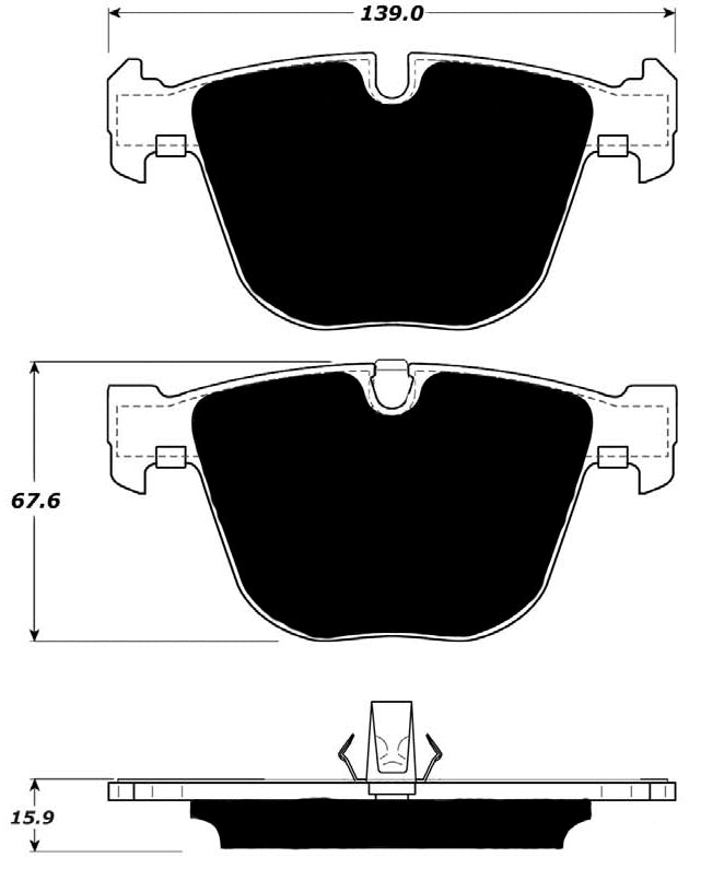 Porterfield Brake Pads for 2014 BMW X5 M
