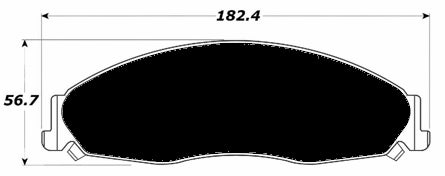Porterfield Brake Pads for 2004 CADILLAC CTS Sedan