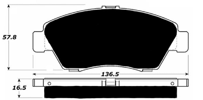 Porterfield Brake Pads for 2008 HONDA CIVIC Sedan Hybrid
