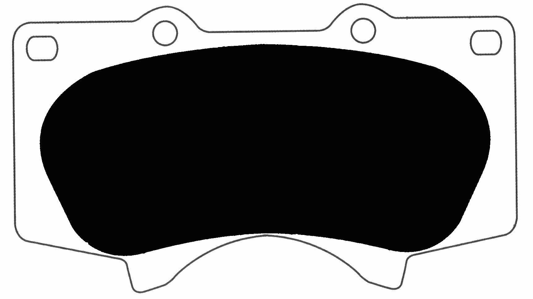 Porterfield Brake Pads for 2007 TOYOTA TACOMA 2WD 6 Lug