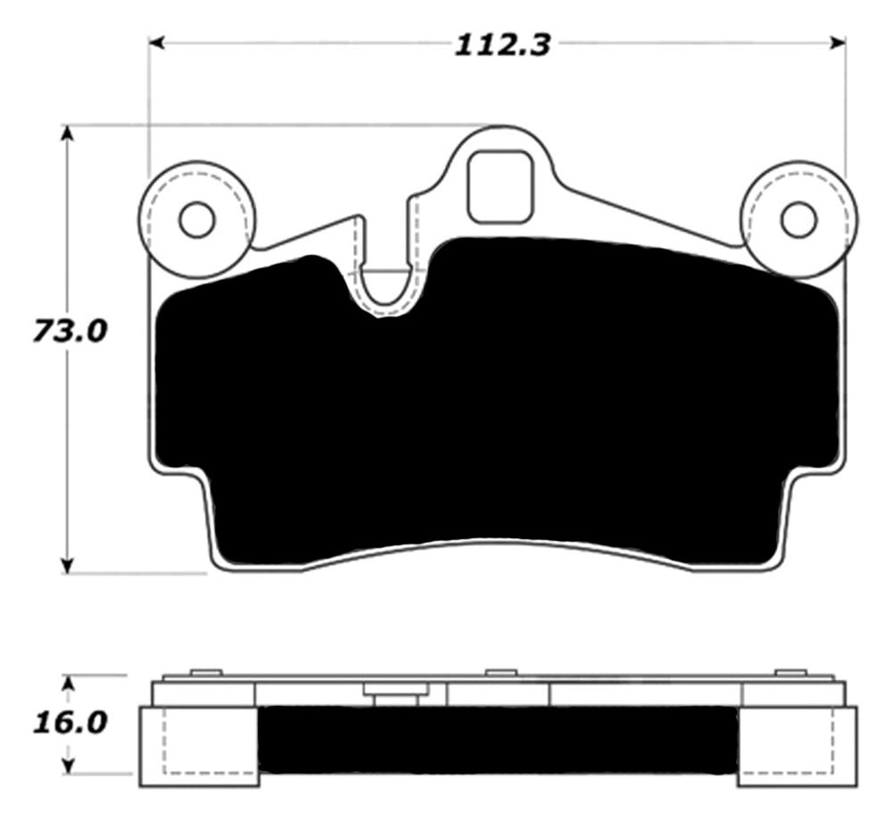 Porterfield Brake Pads for 2007 VOLKSWAGEN TOUAREG V10 5.0L w/350mm Front Discs
