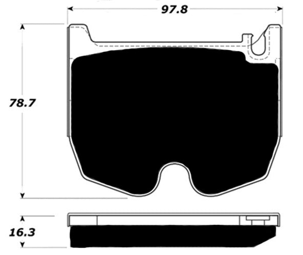 Porterfield Brake Pads for 2003 MERCEDES-BENZ E55 AMG