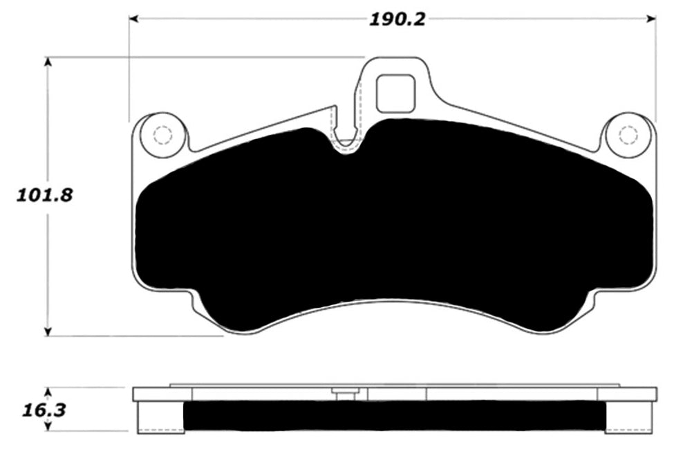 Porterfield Brake Pads for 2004 PORSCHE 911 GT3 w/Iron Discs