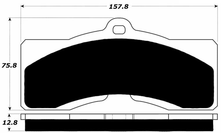 Porterfield Brake Pads for 1981 CHEVROLET CORVETTE Single Pin