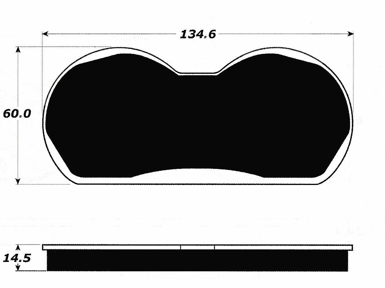 Porterfield Brake Pads for 1969 DODGE CHARGER w/Front Discs