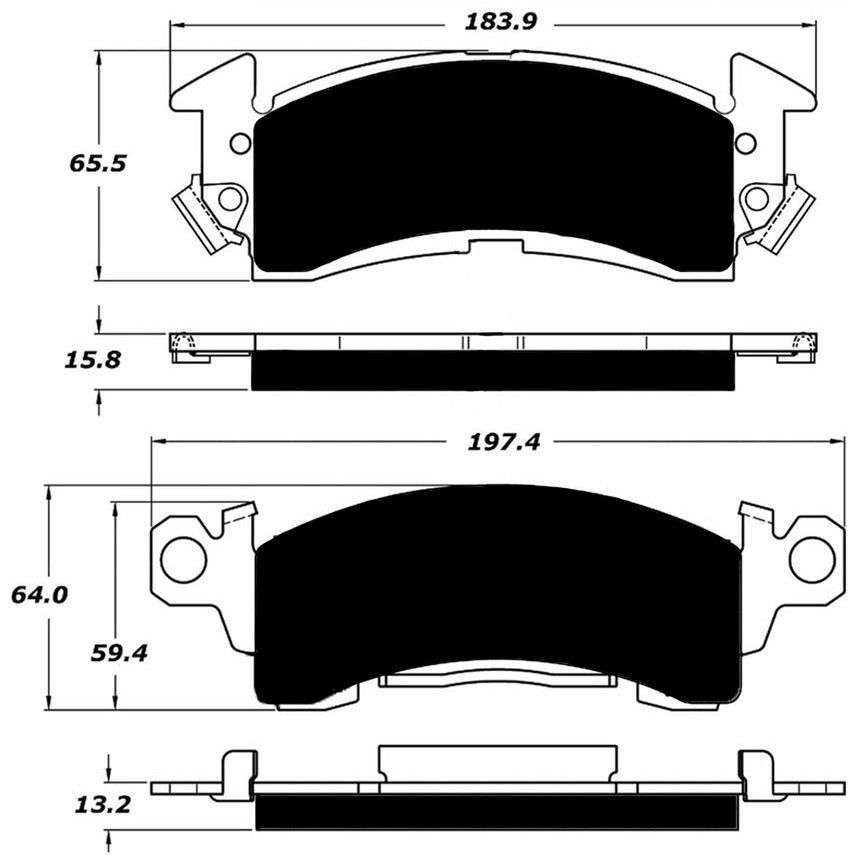 Porterfield Brake Pads for 1969 CHEVROLET MALIBU w/Front Discs