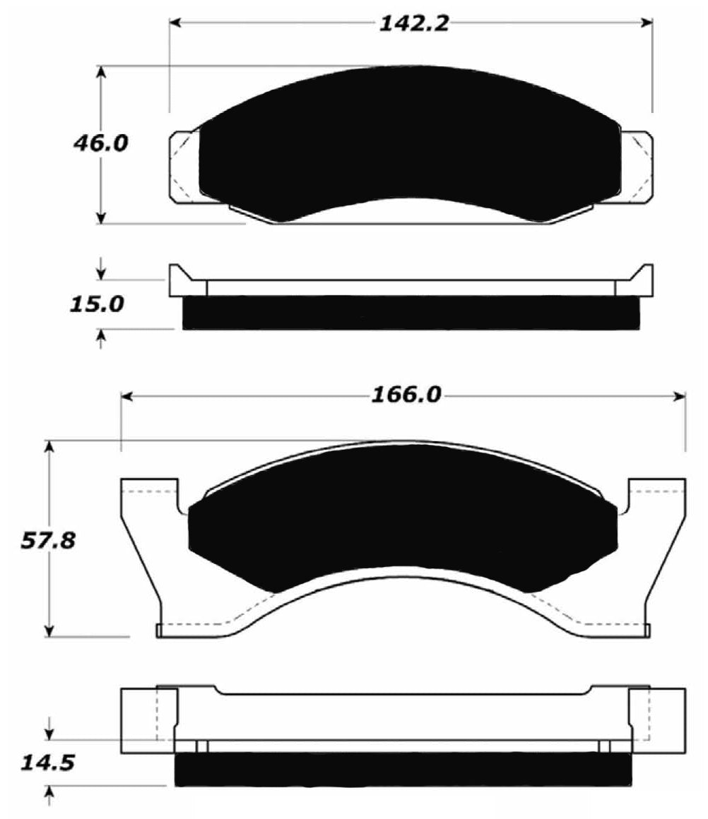 Porterfield Brake Pads for 1976 FORD MUSTANG