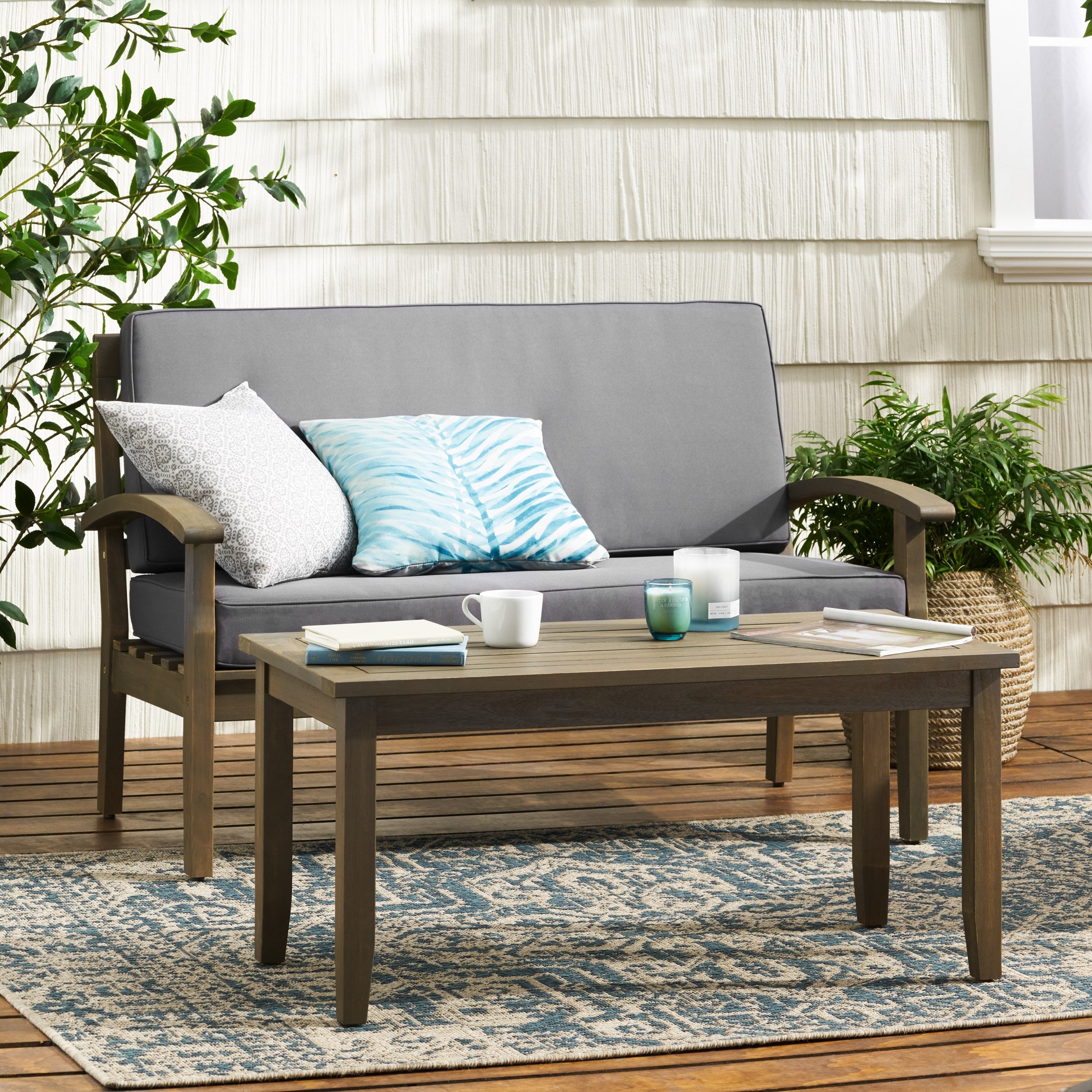 Peyton Love Seat + Coffee Table