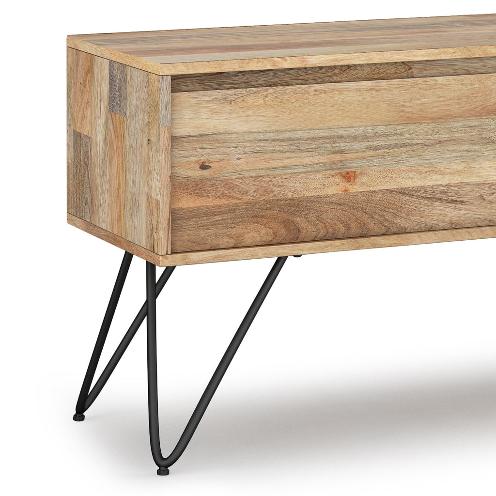 Hunter 68 Inch Wide Solid Mango Wood TV Stand