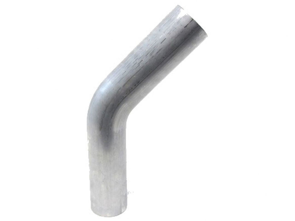 HPS Performance Products HPS 3-1/4" OD 45 Degree Bend 6061 Aluminum Elbow Pipe Tubing w/ 3-1/2" CLR