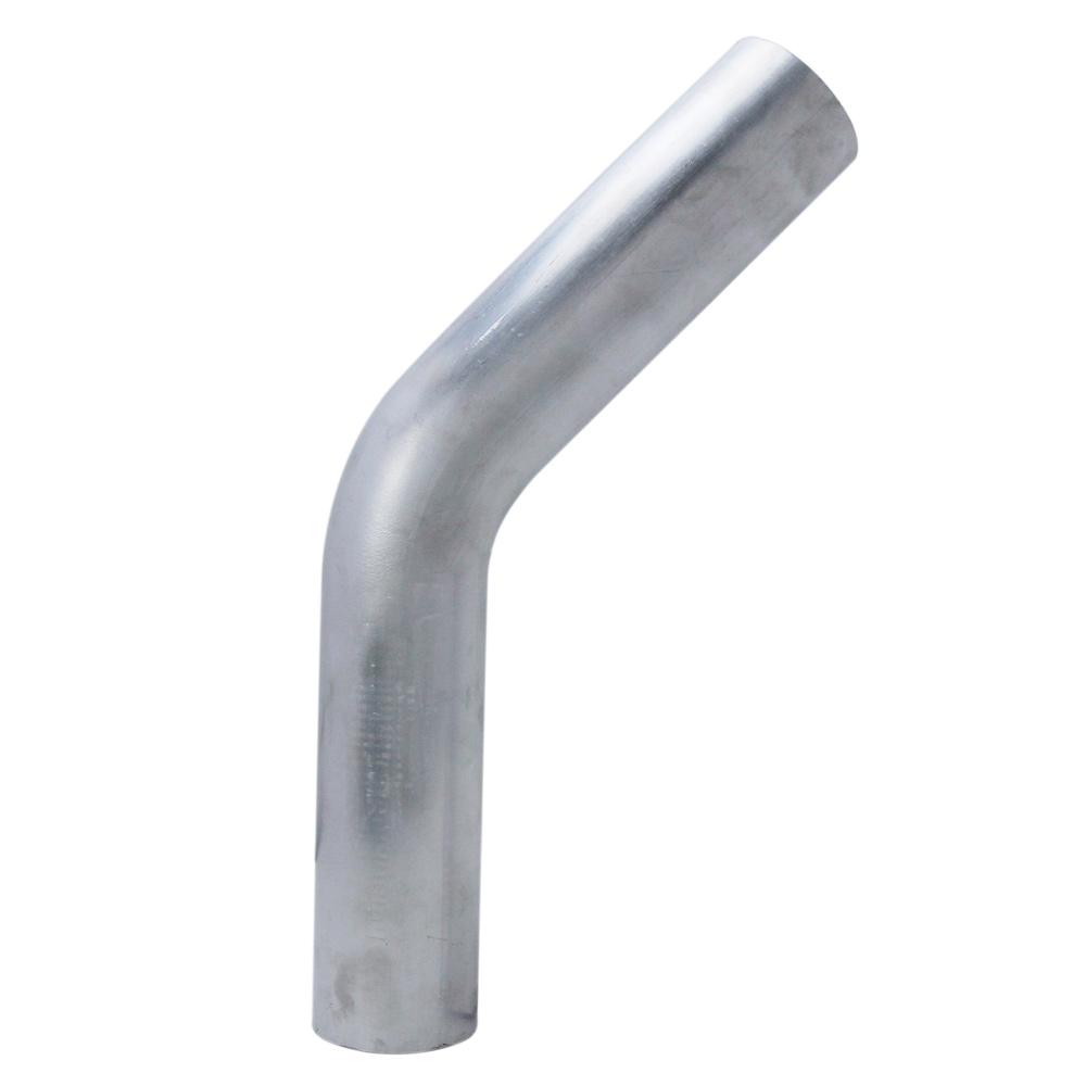 HPS Performance Products HPS 1-3/4" OD 45 Degree Bend 6061 Aluminum Elbow Pipe Tubing 16 Gauge w/ 2" CLR